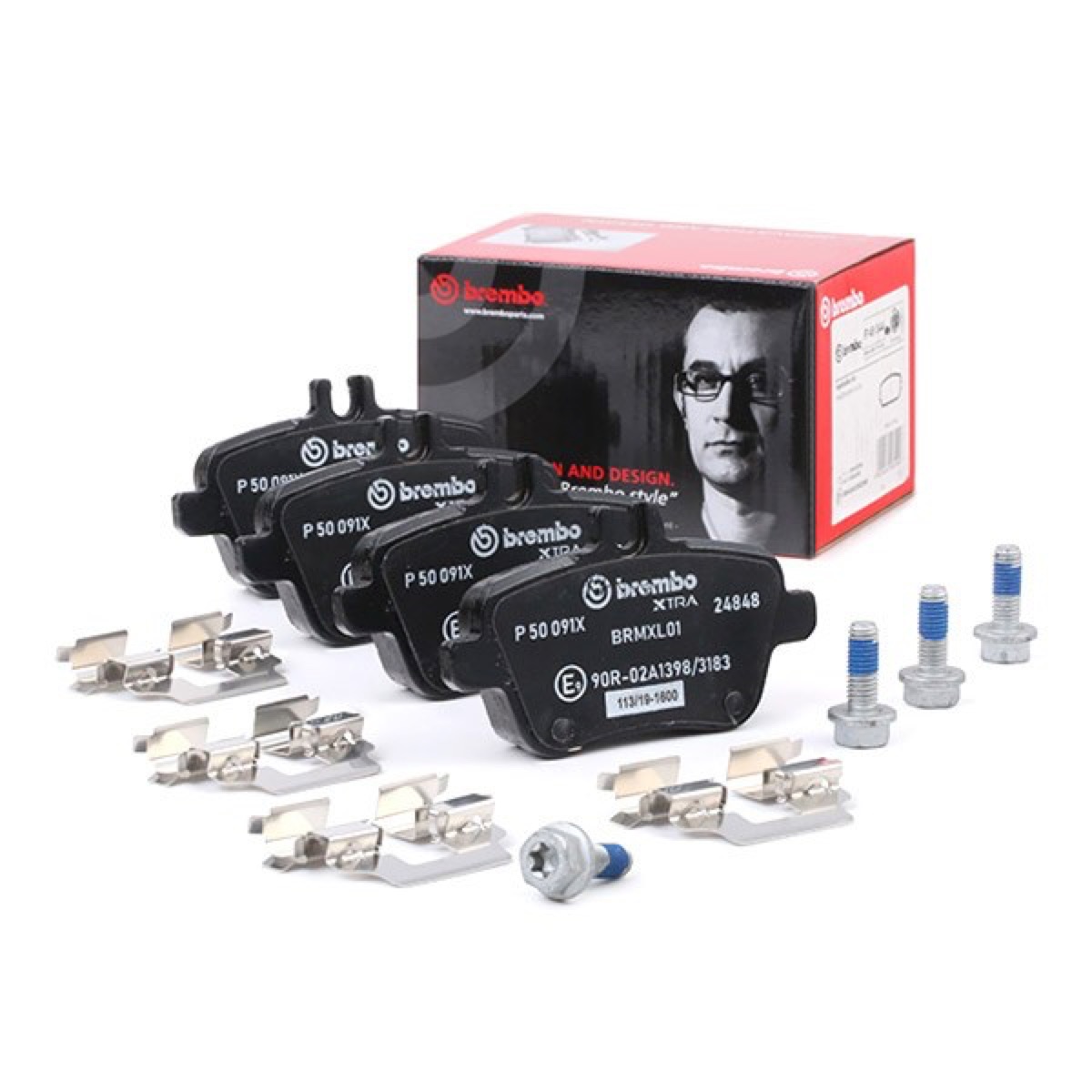 Brembo Xtra P 50 091X Brake Pad Set — 106mm