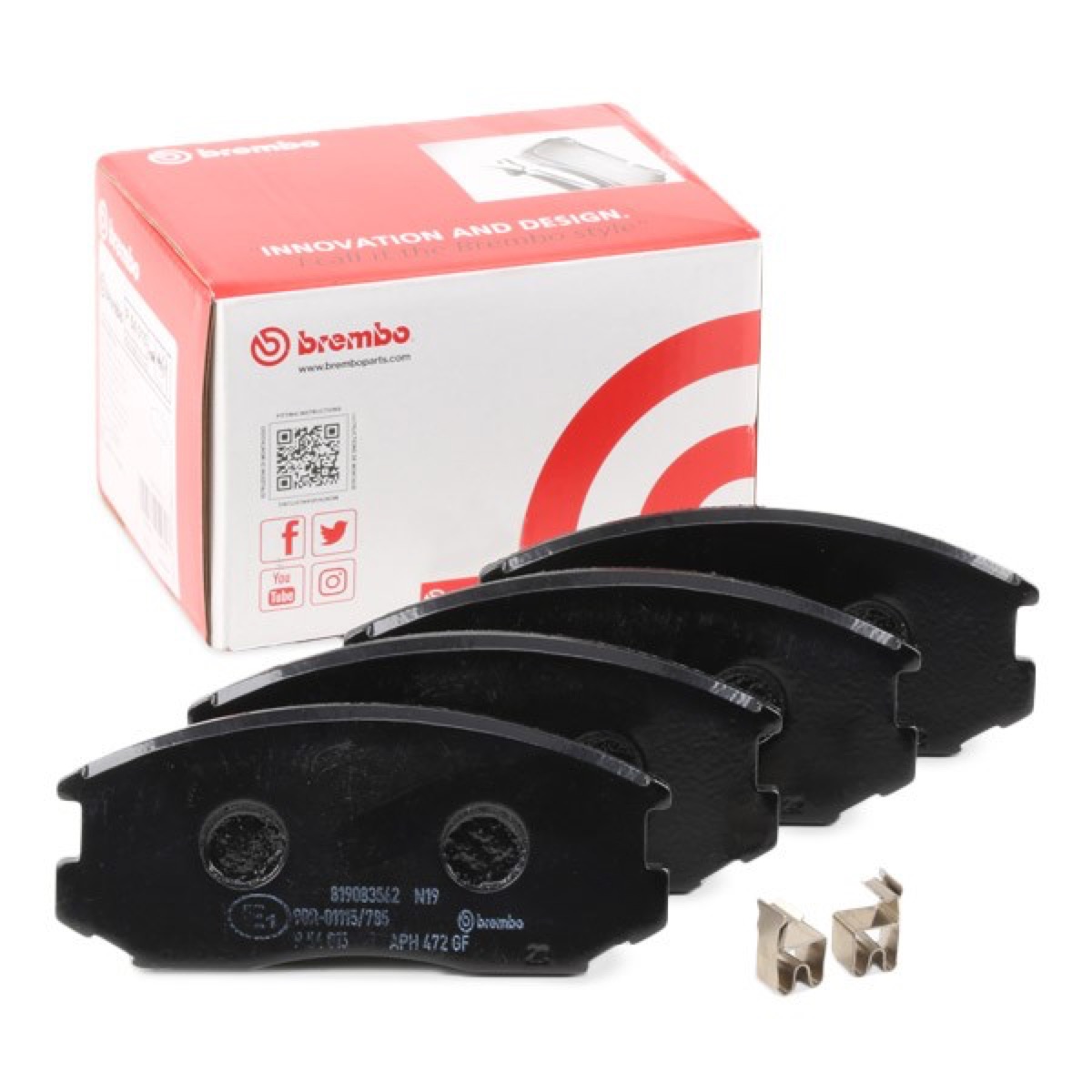 Brembo Prime P 54 015 Brake Pad Set — 114mm