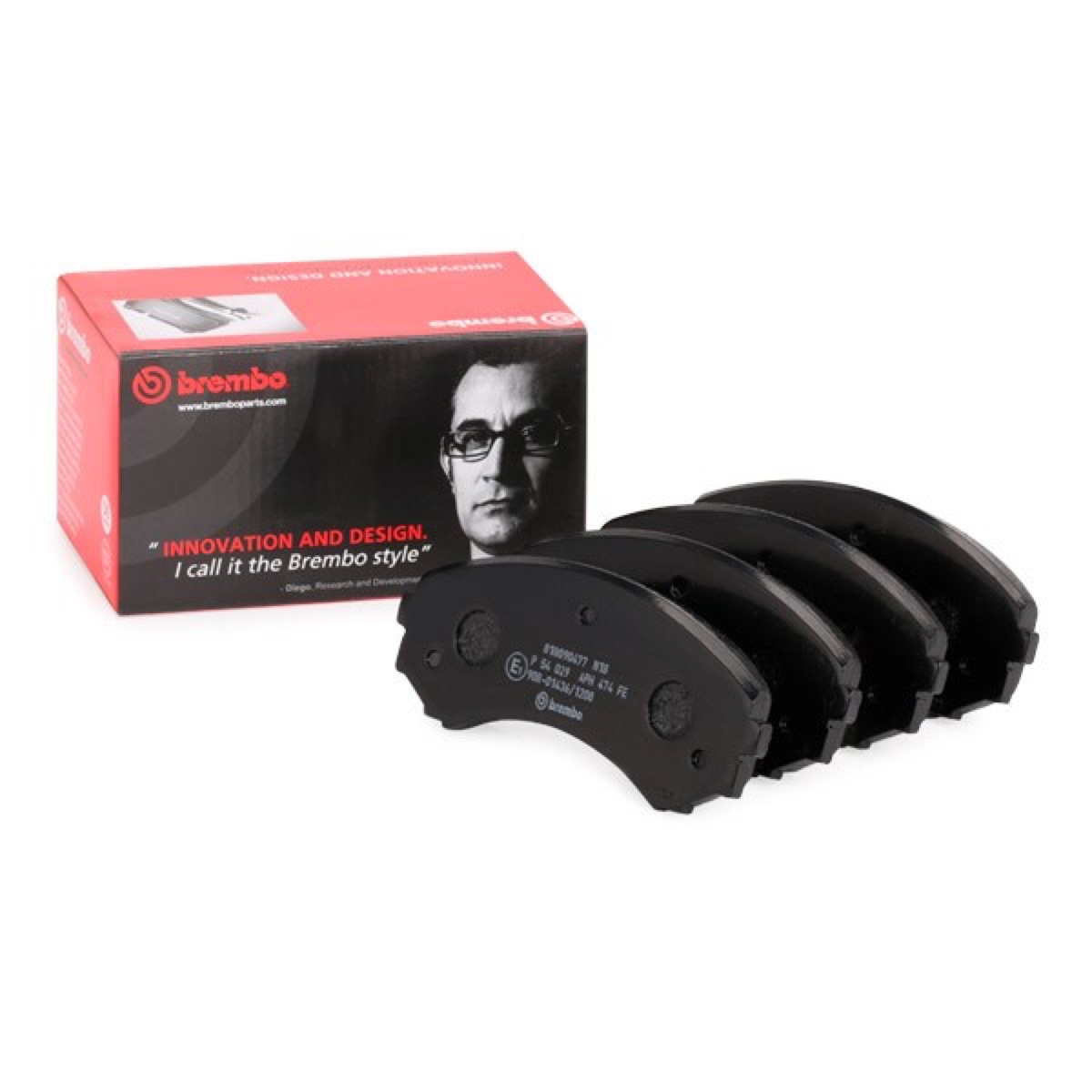 Brembo Prime P 54 029 Brake Pad Set — 139mm