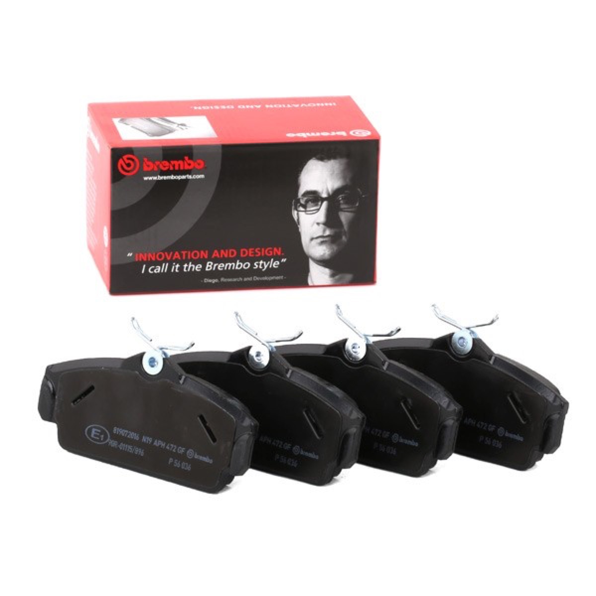 Brembo Prime P 56 036 Brake Pad Set — 124mm
