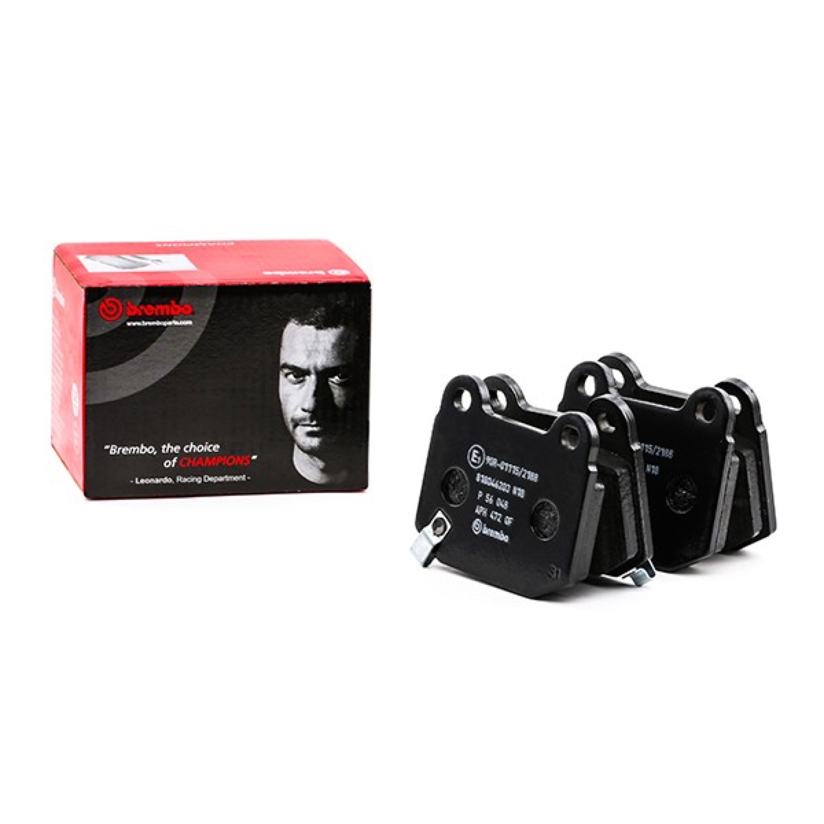 Brembo Prime P 56 048 Brake Pad Set — Rear 77mm