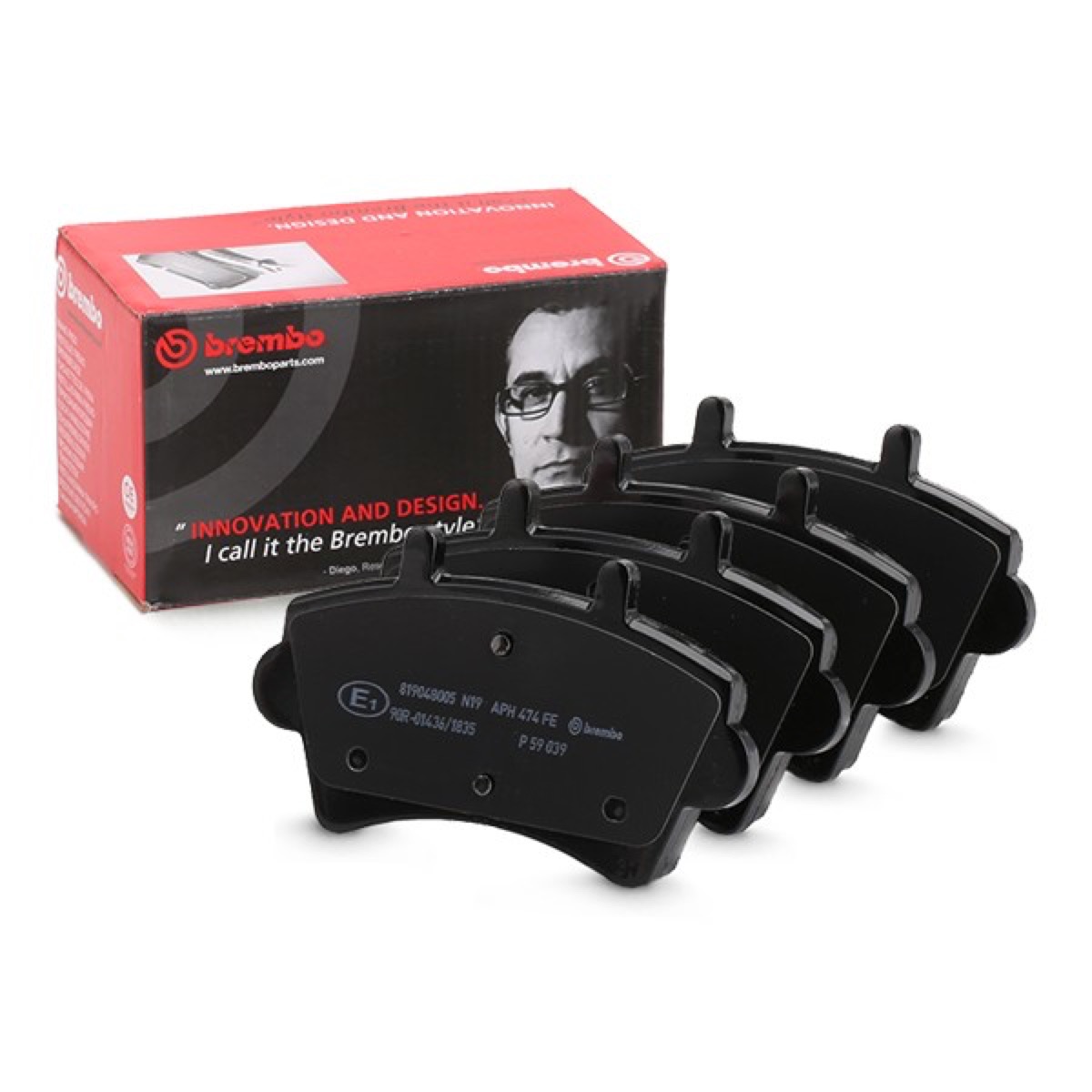 Brembo Prime P 59 039 Brake Pad Set — 139mm