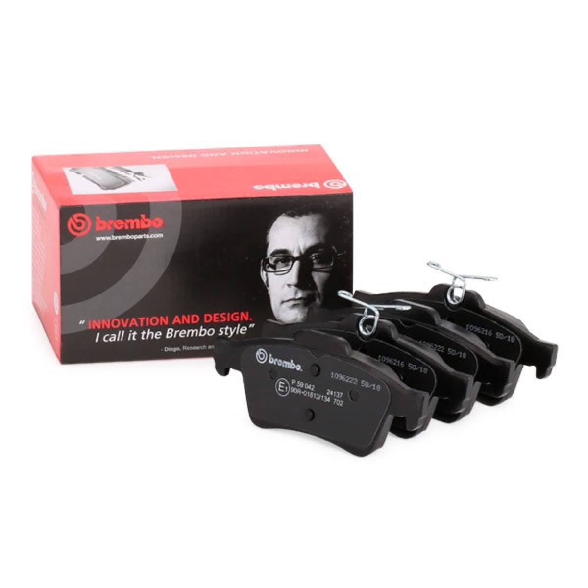 Brembo Prime P 59 042 Brake Pad Set — Rear 123mm