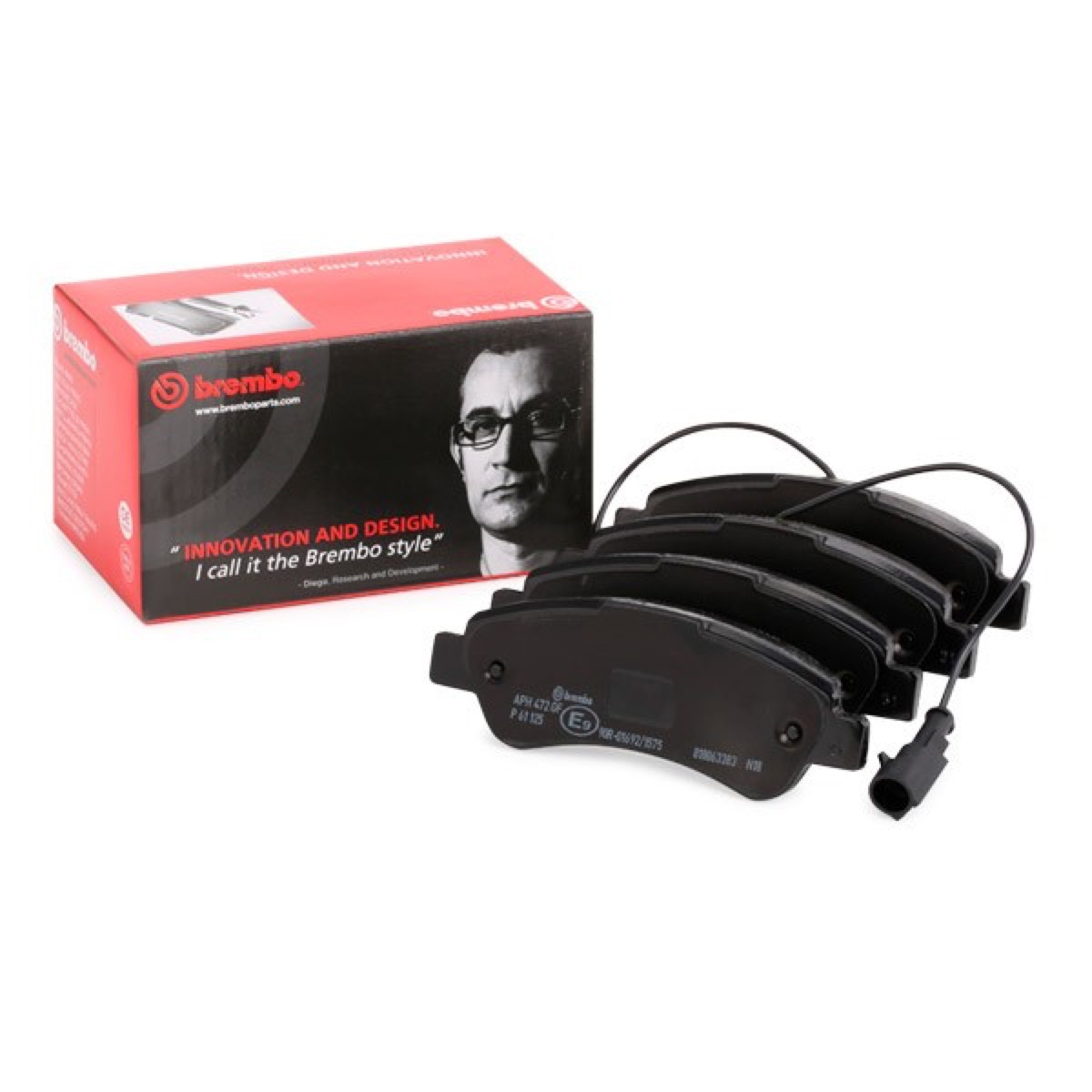 Brembo Prime P 61 125 Brake Pad Set — Rear 137mm