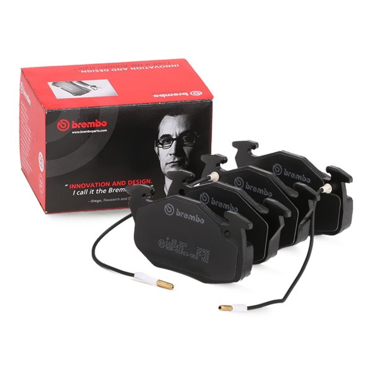 Brembo Prime P 68 010 Brake Pad Set — 105mm