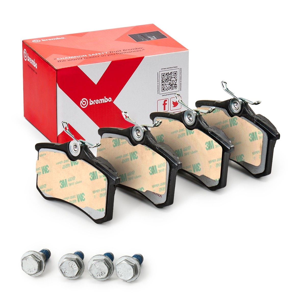 Brembo Xtra P 68 024X Brake Pad Set — 87mm