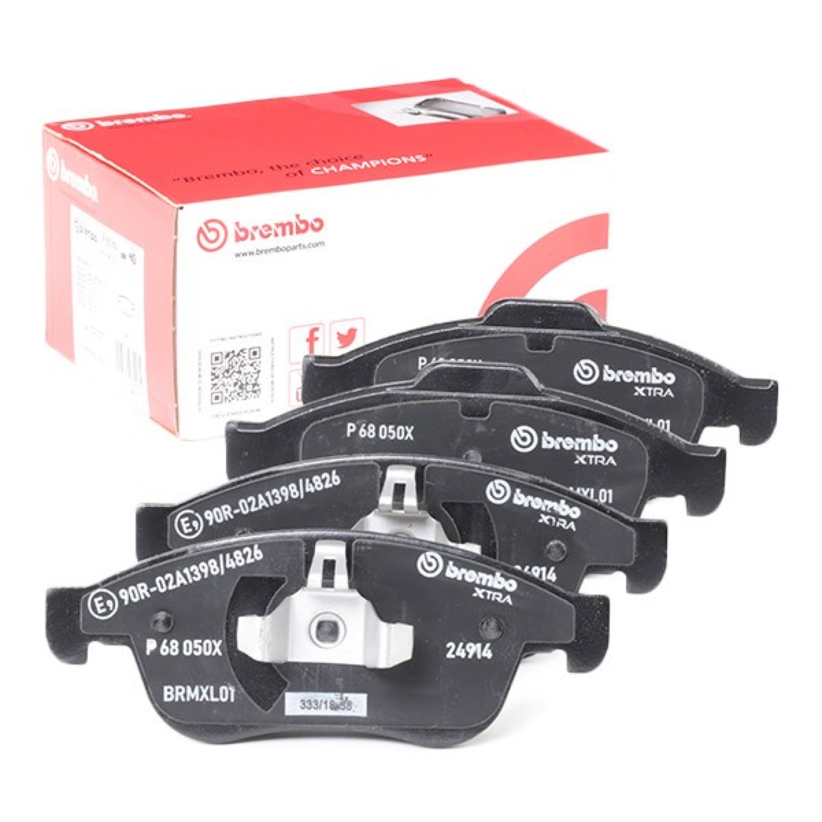 Brembo Xtra P 68 050X Brake Pad Set — Front 155mm