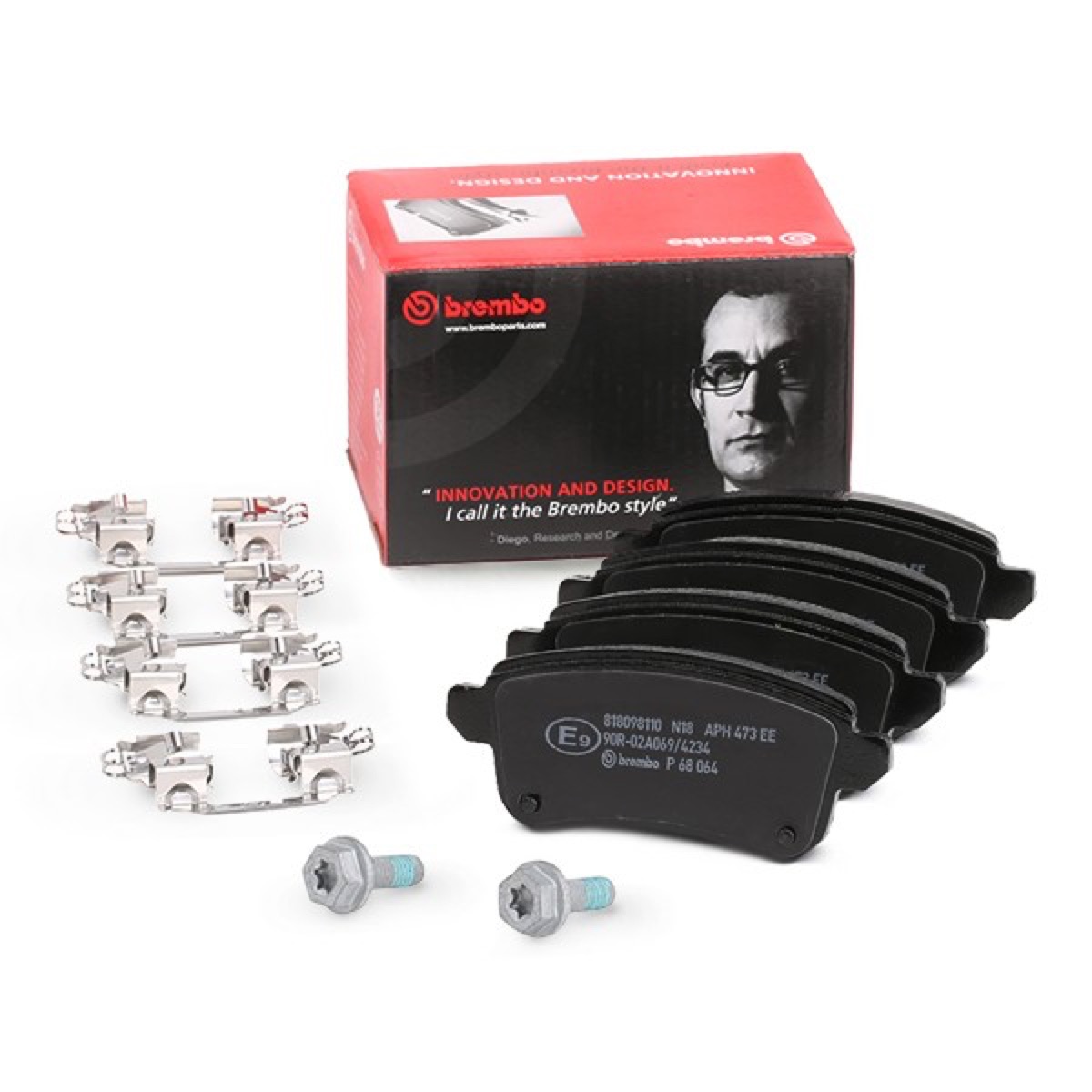 Brembo Prime P 68 064 Brake Pad Set — Rear 106mm
