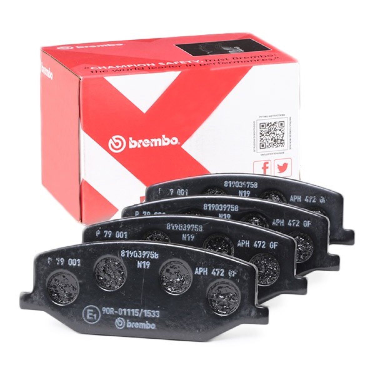 Brembo Prime P 79 001 Brake Pad Set — 110mm
