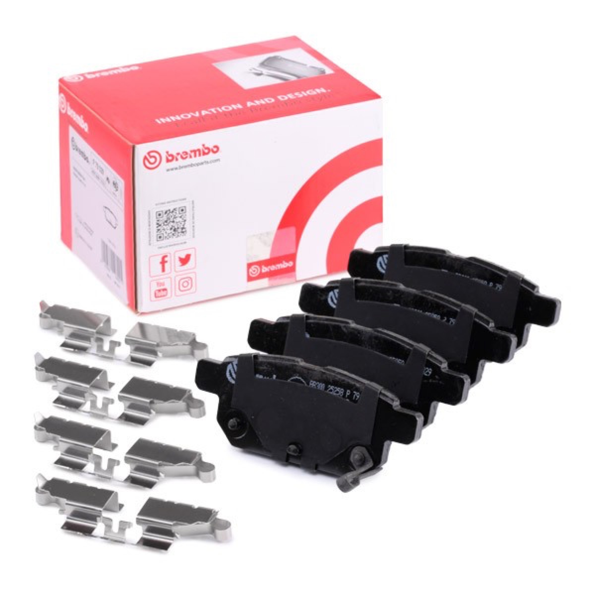 Brembo Prime P 79 029 Brake Pad Set — Rear 99mm