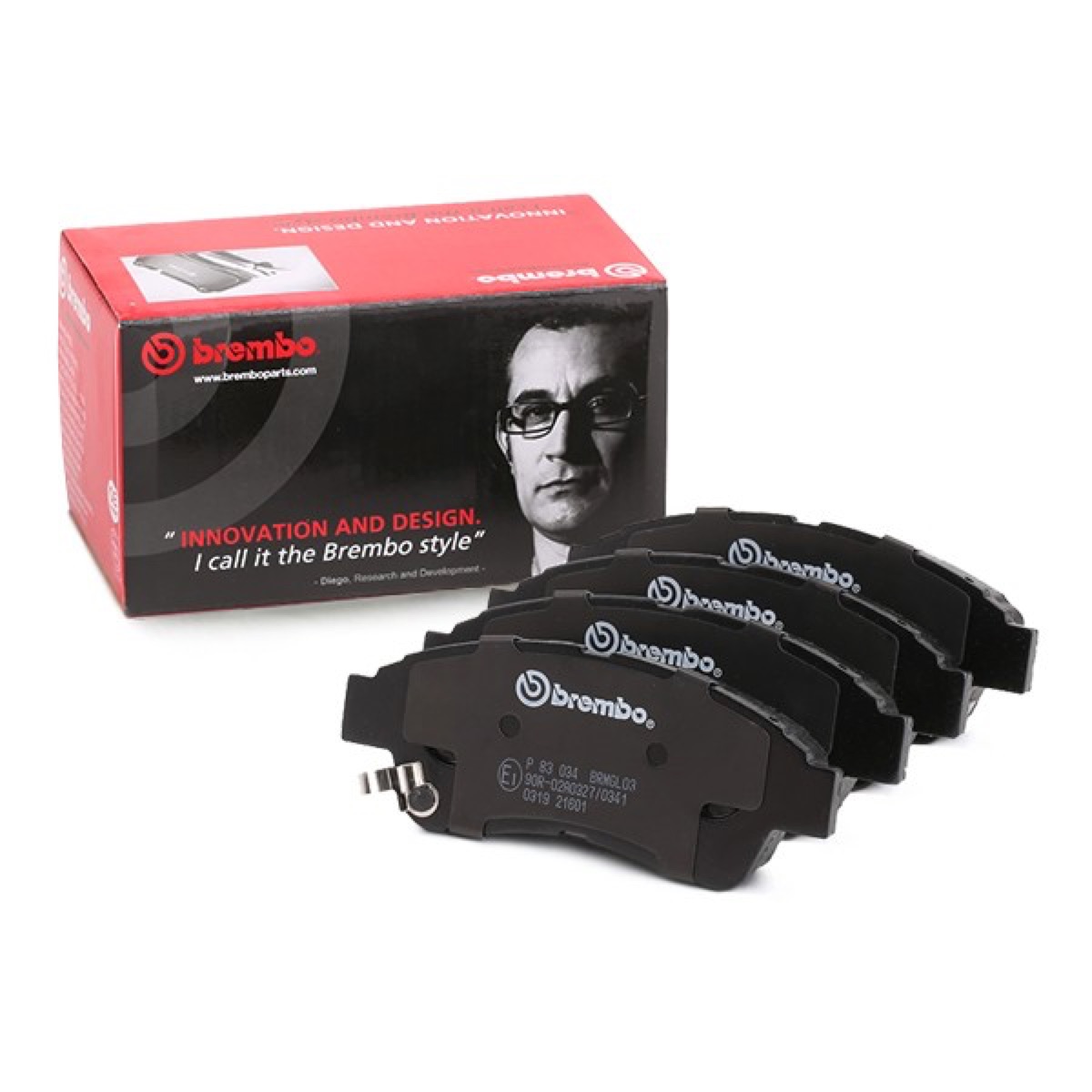 Brembo Prime P 83 034 Brake Pad Set — 133mm