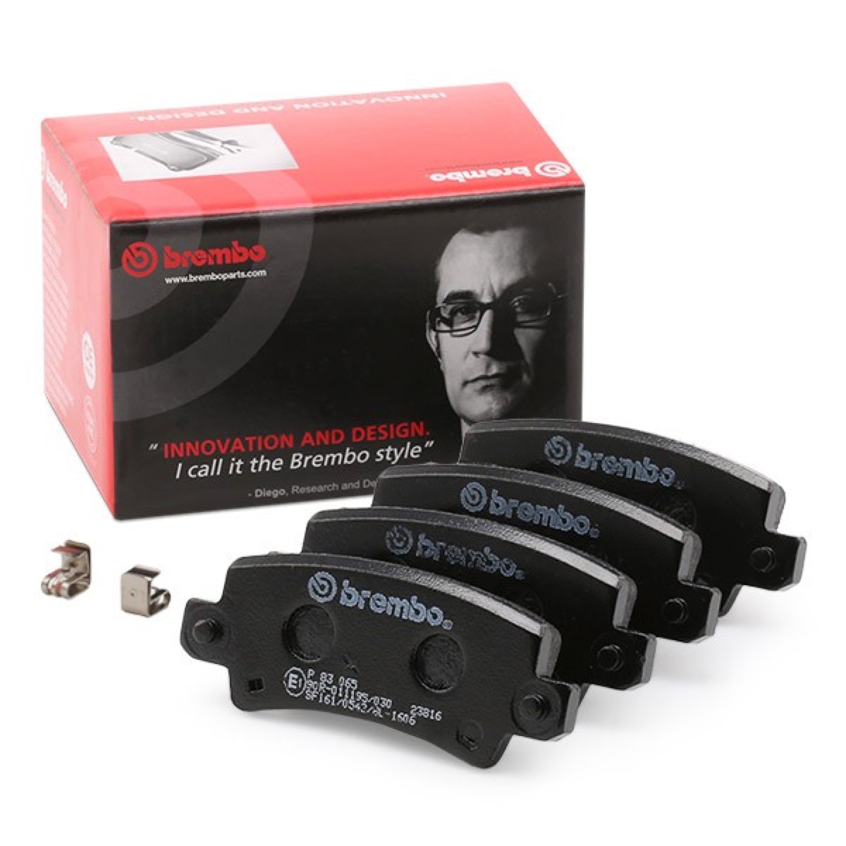 Brembo Prime P 83 065 Brake Pad Set — 96mm