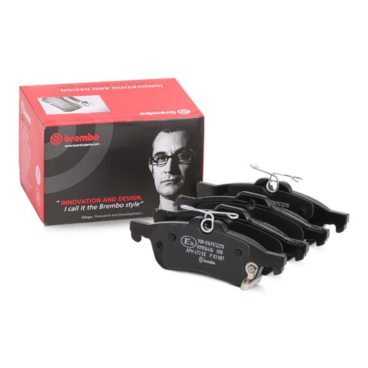 Brembo Prime P 83 087 Brake Pad Set — Rear 123mm