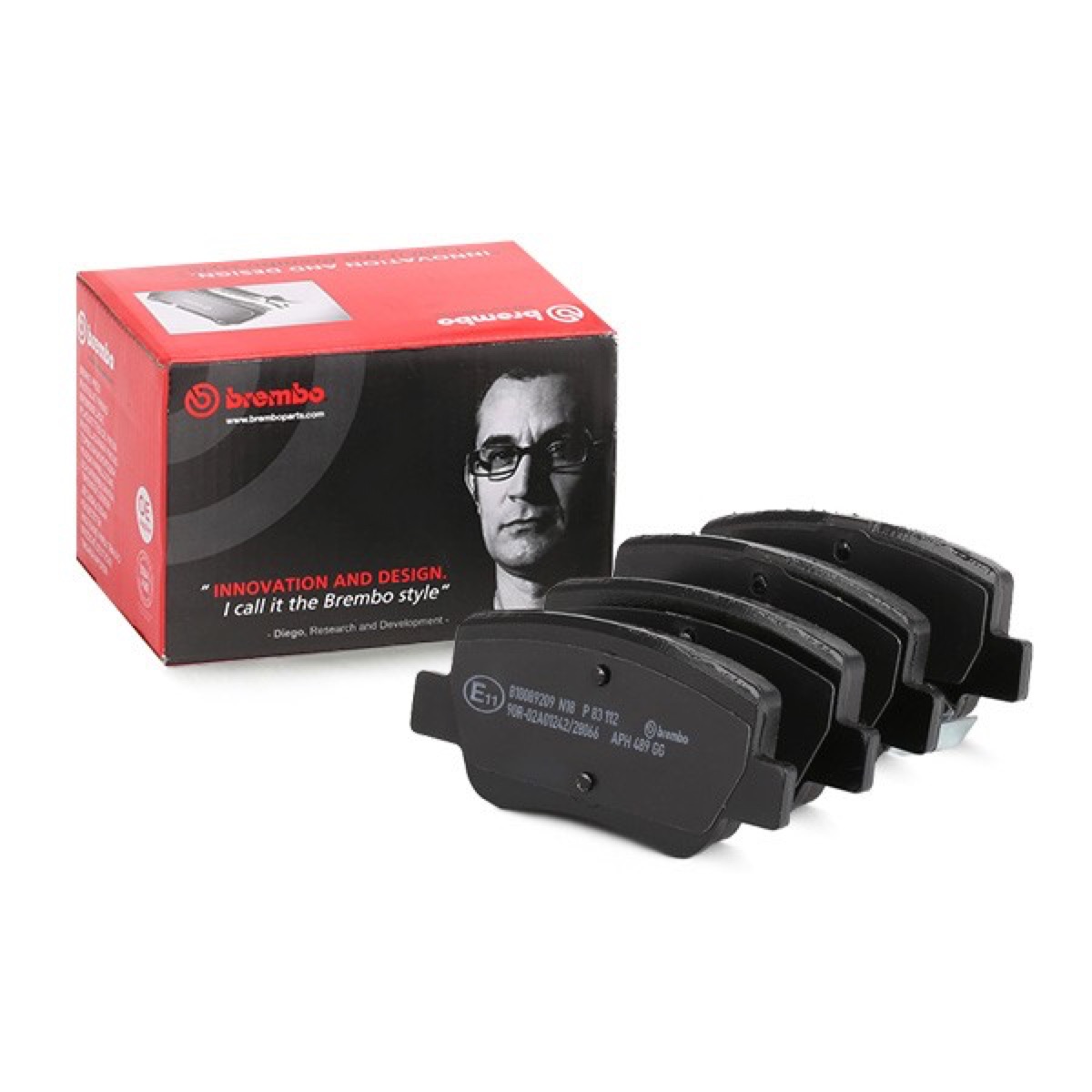 Brembo Prime P 83 112 Brake Pad Set — Rear 109mm