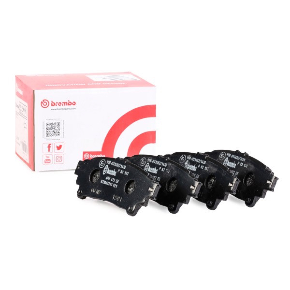 Brembo Prime P 83 132 Brake Pad Set — 115mm
