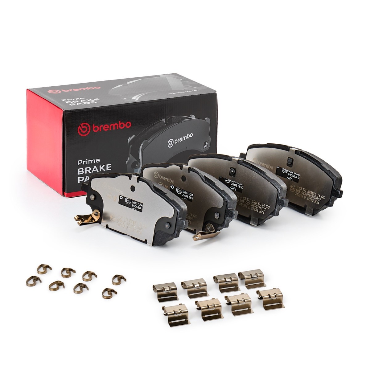 Brembo Prime P 83 171 Brake Pad Set — Front 141mm