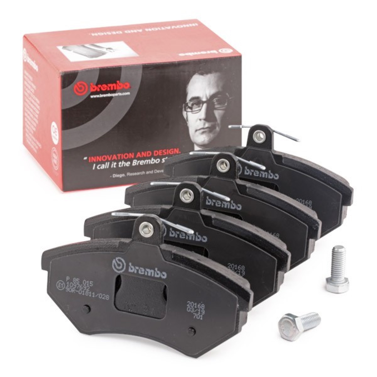 Brembo Prime P 85 015 Brake Pad Set — 119mm