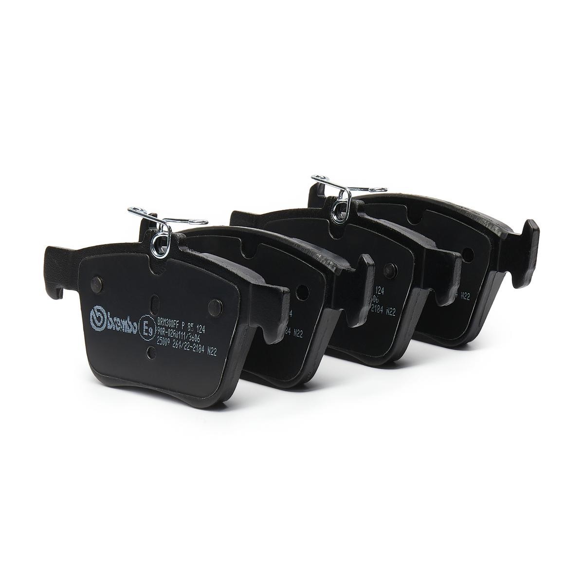 Brembo Prime P 85 124 Brake Pad Set — Rear 123mm