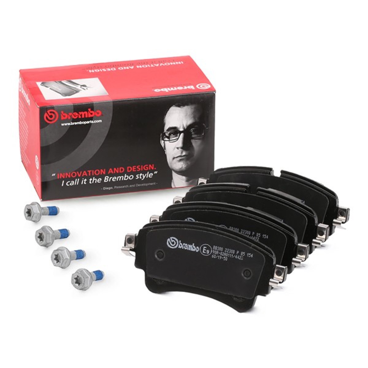 Brembo Prime P 85 154 Brake Pad Set — Rear 129mm