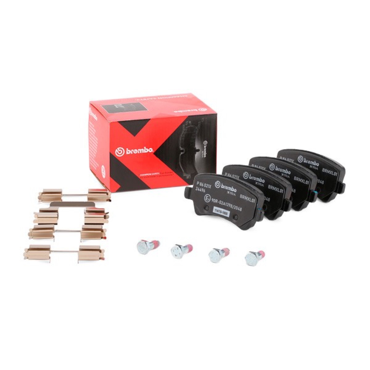 Brembo Xtra P 86 021X Brake Pad Set — 107mm