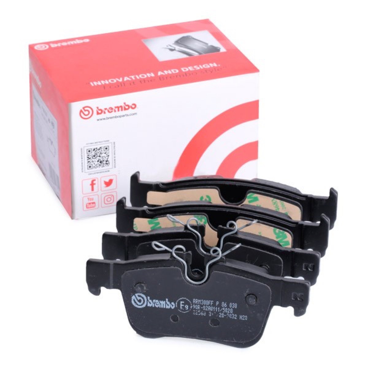 Brembo Prime P 86 030 Brake Pad Set — 122mm