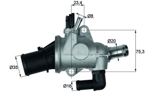 Mahle TI 174 88 Thermostat