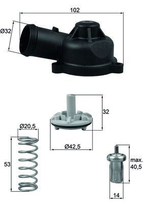 Mahle TI 244 83D Thermostat