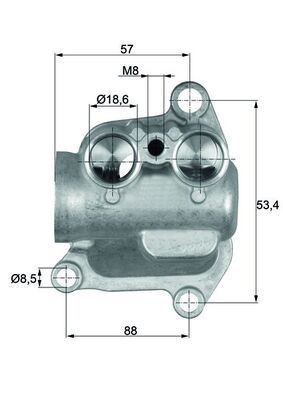 Mahle TO 12 100 Thermostat, Oil Cooling