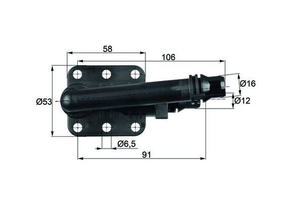 Mahle TO 5 82 Thermostat, Oil Cooling
