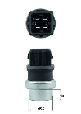 Mahle TSE 24 Sensor, Coolant Temperature