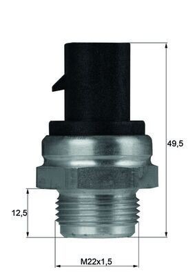 Mahle TSW 13D Temperature Switch, Radiator Fan