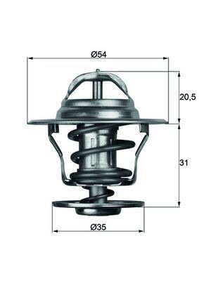 Mahle TX 13 75D Thermostat