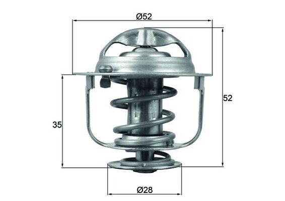 Mahle TX 165 88D Thermostat