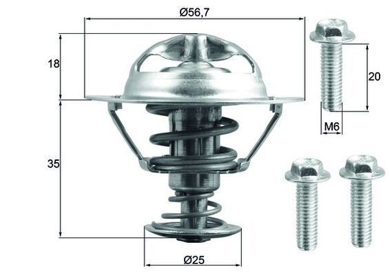 Mahle TX 202 90D Thermostat