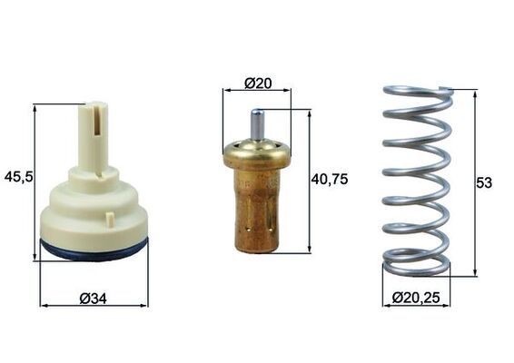 Mahle TX 209 80D Thermostat