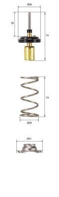 Mahle TX 257 82D Thermostat