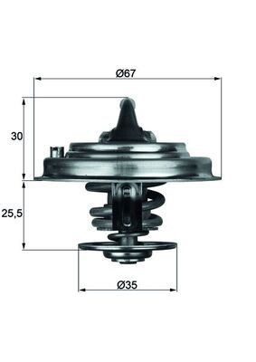 Mahle TX 34 87D Thermostat