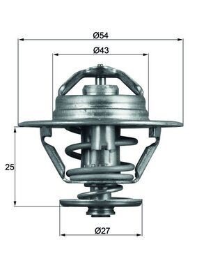 Mahle TX 93 74D Thermostat