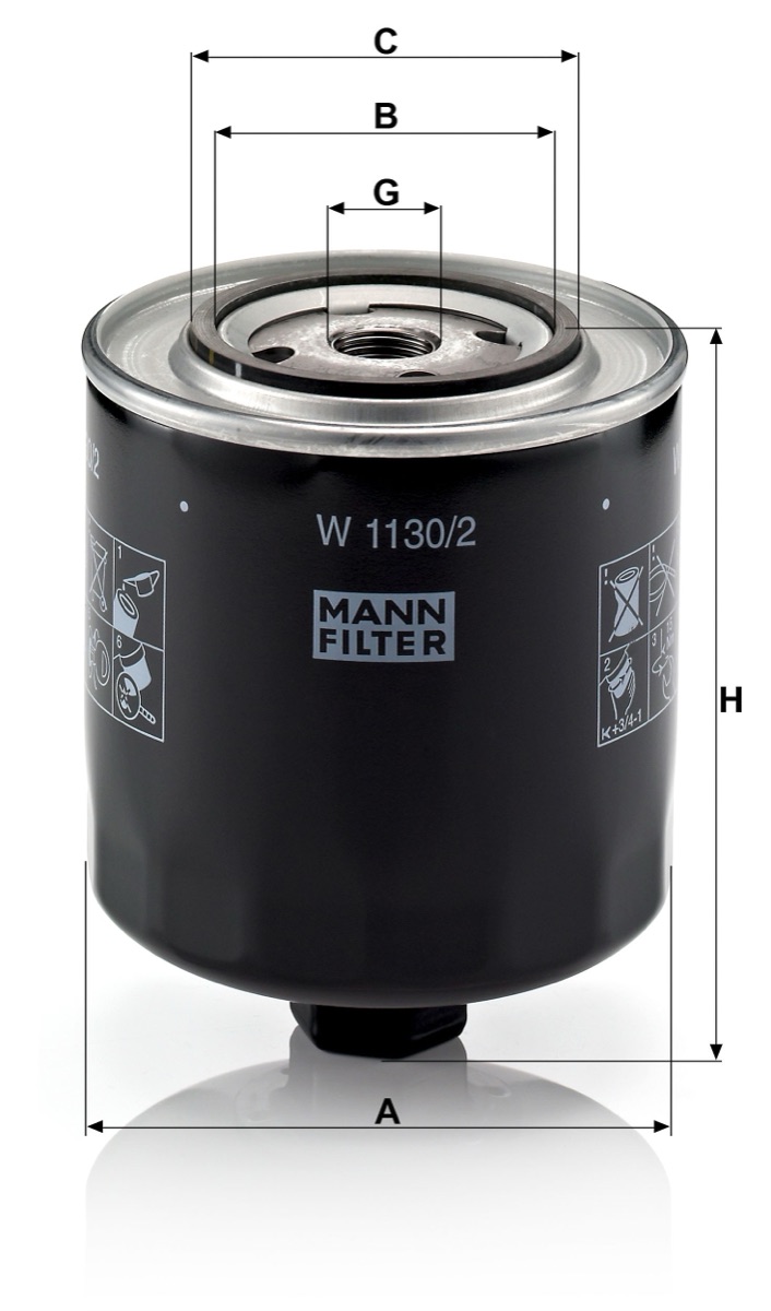 Mann-Filter W 1130/2 Oil Filter