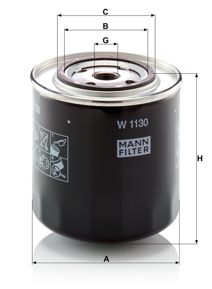 Mann-Filter W 1130 Oil Filter
