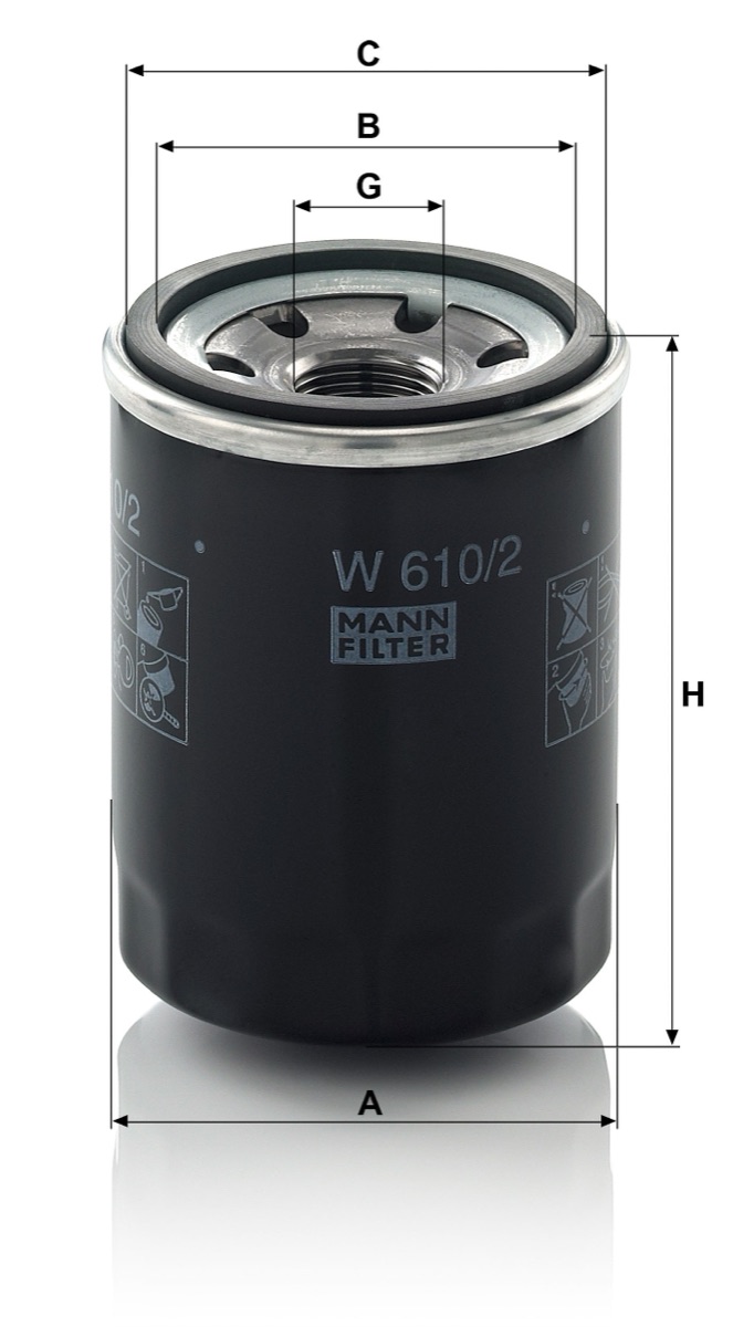 Mann-Filter W 610/2 Oil Filter