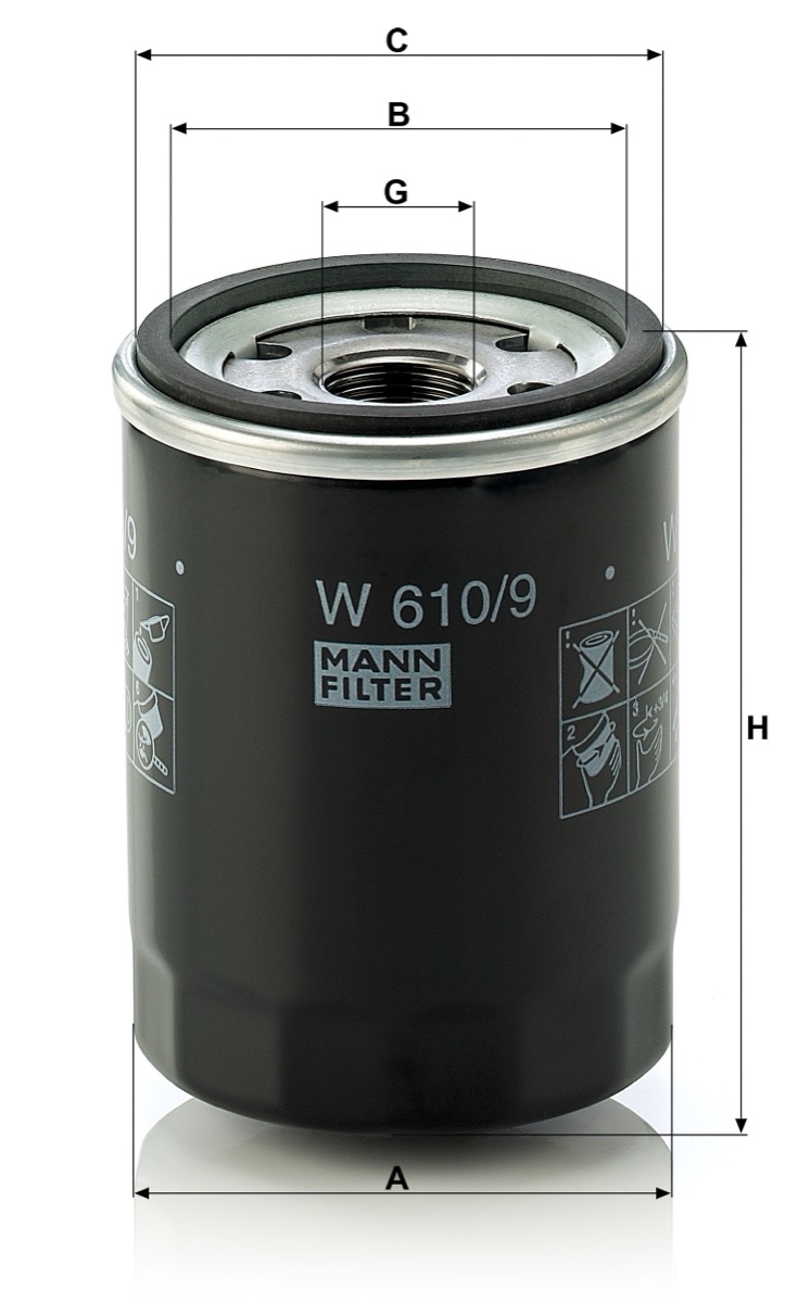 Mann-Filter W 610/9 Oil Filter