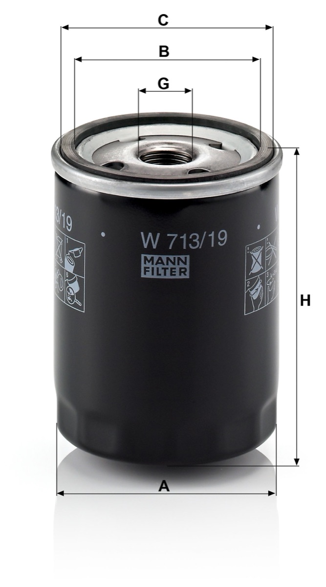 Mann-Filter W 713/19 Oil Filter