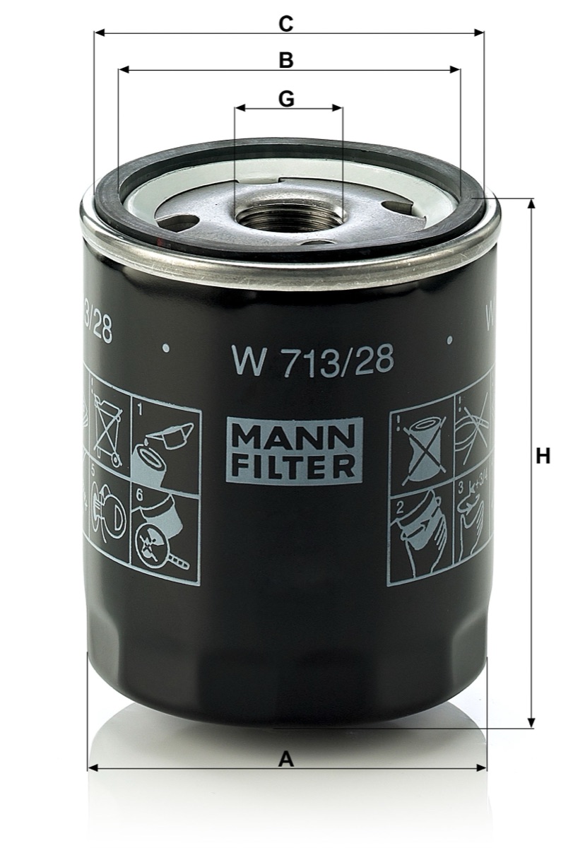 Mann-Filter W 713/28 Oil Filter