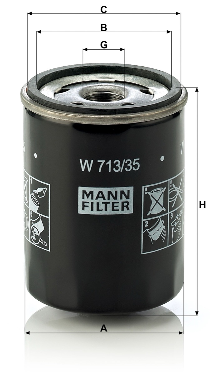Mann-Filter W 713/35 Oil Filter