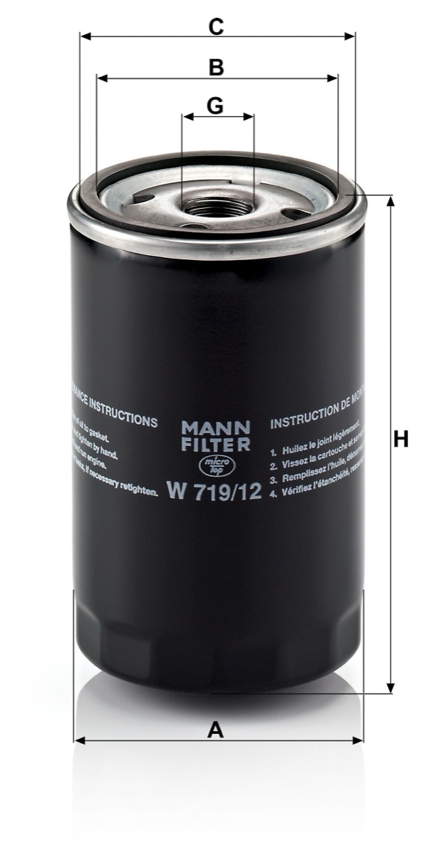 Mann-Filter W 719/12 Oil Filter