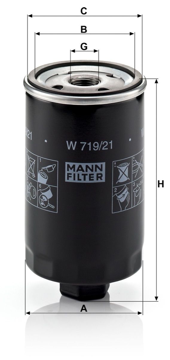 Mann-Filter W 719/21 Oil Filter
