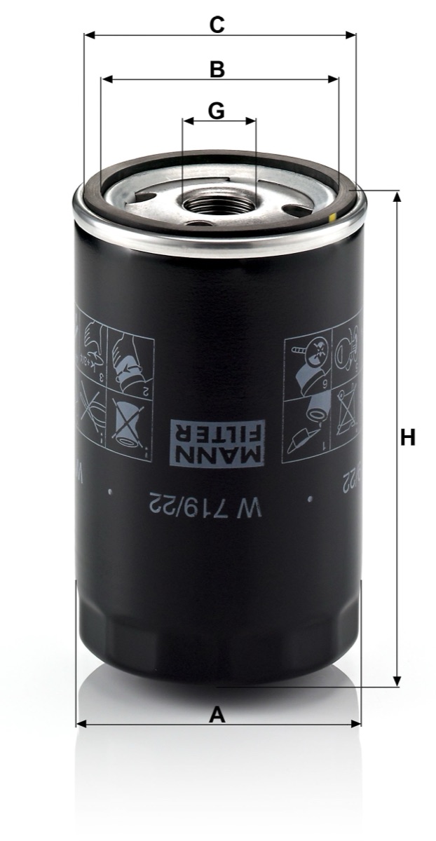 Mann-Filter W 719/22 Oil Filter