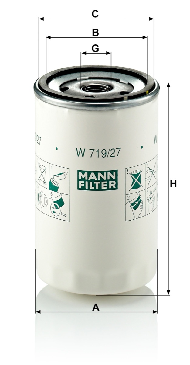 Mann-Filter W 719/27 Oil Filter
