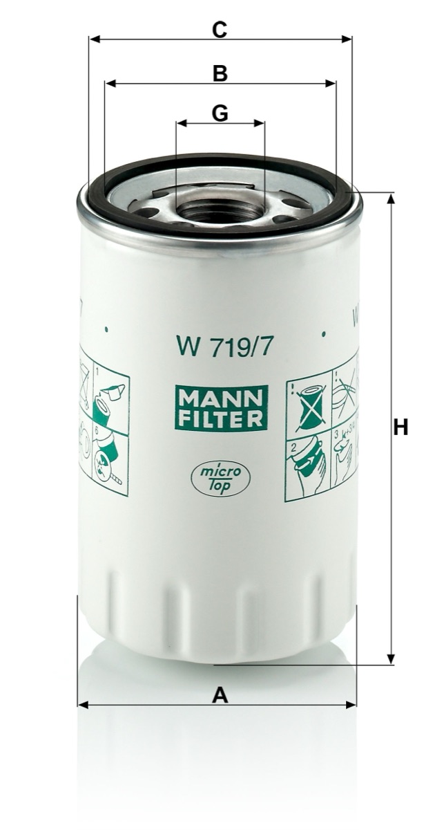 Mann-Filter W 719/7 Oil Filter